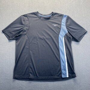 Brooks Polo Shirt Short Sleeve Easy Care T Shirt   Size XL Gray Strech